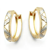 Creole, bicolor, diamantiert, 9Kt GOLD