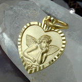 Anhänger, Taufanhänger Herz, 9Kt GOLD