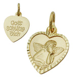 Anhänger, Taufanhänger Herz, 9Kt GOLD