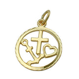 Anhänger Glaube-Liebe-Hoffnung, 9Kt GOLD