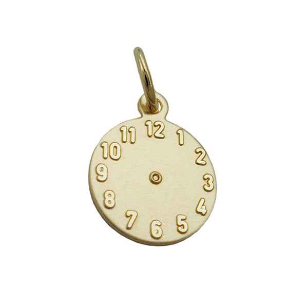 Anhänger, Taufanhänger Uhr, 9Kt GOLD