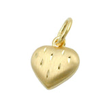 Anhänger, Herz mit Schliff, 9Kt GOLD