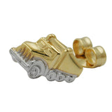 Stecker 7x11mm Truck bicolor 1 Stück 9Kt GOLD