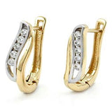 Creole, bicolor, Zirkonias, 9Kt GOLD
