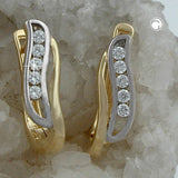 Creole, bicolor, Zirkonias, 9Kt GOLD