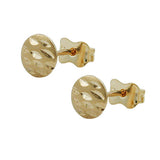 Stecker, matt, diamantiert 9Kt GOLD