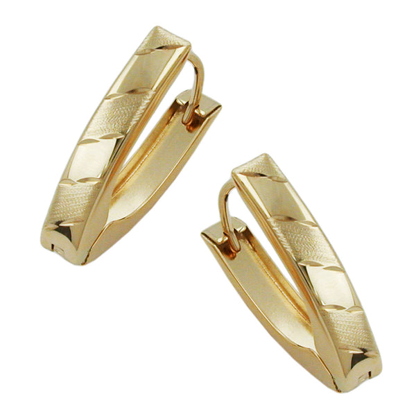 Creole, Klappscharnier, oval, 9Kt GOLD