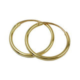 Creole, 12mm, glänzend, 9Kt GOLD