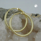 Creole, 14mm, glänzend, 9Kt GOLD