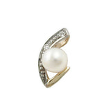 Anhänger, bicolor mit Zirkonia 9Kt GOLD