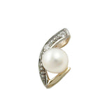 Anhänger, bicolor mit Zirkonia 9Kt GOLD