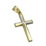 Anhänger, kleines Kreuz, 9Kt GOLD