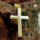 Anhänger, kleines Kreuz, 9Kt GOLD