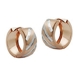 Creole, bicolor matt, 9Kt Rotgold