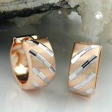 Creole, bicolor matt, 9Kt Rotgold