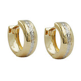 Creole, bicolor diamantiert 9Kt GOLD
