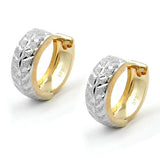Creole, bicolor, diamantiert, 9Kt GOLD