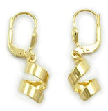 Brisur, kurze Spirale glänzend, 8Kt GOLD