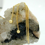 Durchzieher 75x3mm Panzerkette mit Kugel 8Kt GOLD