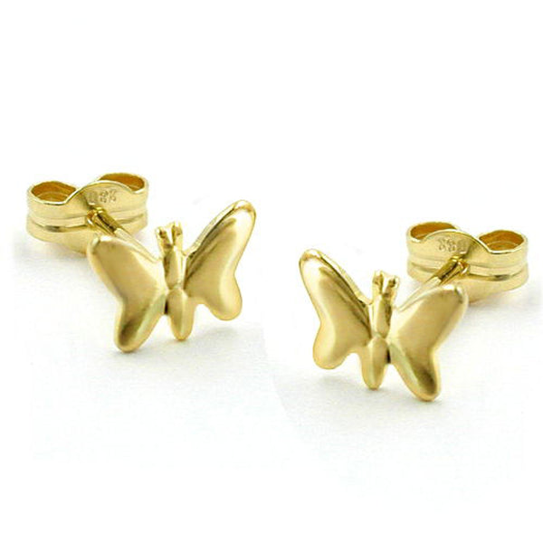 Stecker, Schmetterling, 8Kt GOLD