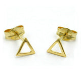 Stecker, Dreieck offen, 8Kt GOLD