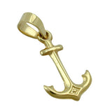 Anhänger, Anker, 9Kt GOLD