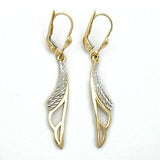 Brisur, bicolor gemustert, 9Kt GOLD