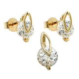 Set, Ohrstecker/Anhänger, 9Kt GOLD