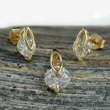 Set, Ohrstecker/Anhänger, 9Kt GOLD