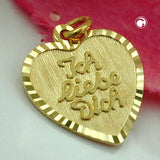 Anhänger Herz -Ich liebe Dich-, 9Kt GOLD