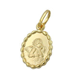Anhänger, Engel, oval, 9Kt GOLD