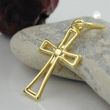 Anhänger, Kreuz durchbrochen, 8Kt GOLD
