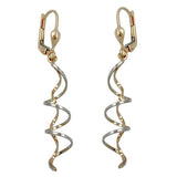 Brisur, 2 Spiralen bicolor, 9Kt GOLD