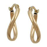 Creole, oval, leicht gedreht, 9Kt GOLD