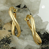 Creole, oval, leicht gedreht, 9Kt GOLD