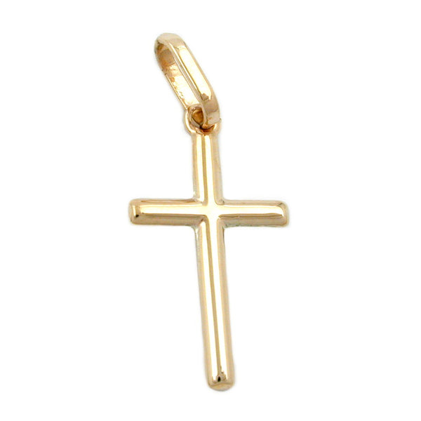 Anhänger, Kreuz glänzend, 9Kt GOLD