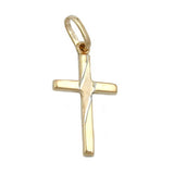 Anhänger, Kreuz bicolor, 9Kt GOLD