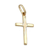 Anhänger, Kreuz bicolor, 9Kt GOLD