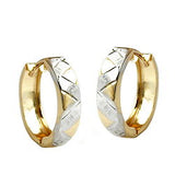 Creole Klappscharnier bicolor, 14Kt GOLD