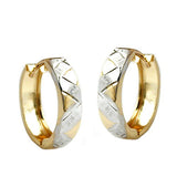 Creole Klappscharnier bicolor, 14Kt GOLD