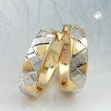 Creole Klappscharnier bicolor, 14Kt GOLD