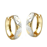 Creole Klappscharnier bicolor, 14Kt GOLD