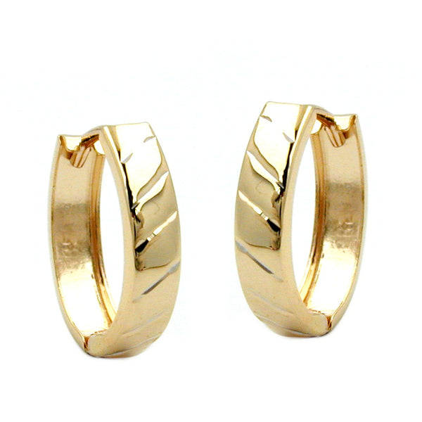 Creole, Klappscharnier, oval, 14Kt GOLD
