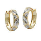 Creole Klappscharnier bicolor 14Kt GOLD