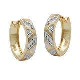 Creole Klappscharnier bicolor 14Kt GOLD