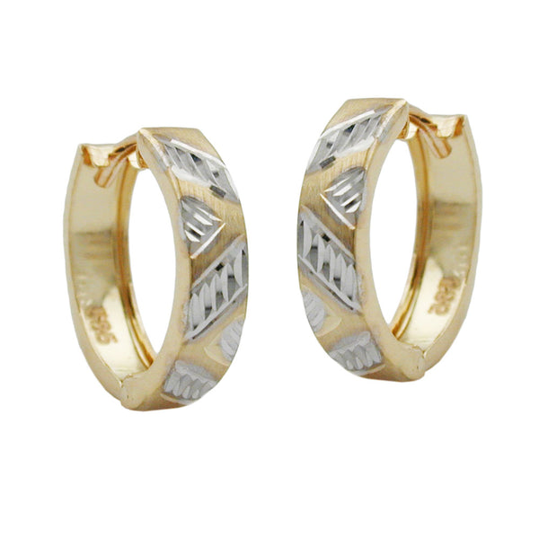 Creole Klappscharnier bicolor 14Kt GOLD