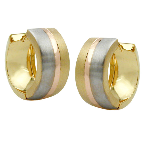 Creole, tricolor matt-glänzend, 9Kt GOLD