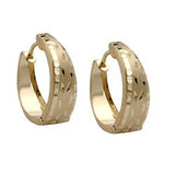 Creole, oval, matt-glänzend, 9Kt GOLD