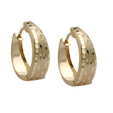 Creole, oval, matt-glänzend, 9Kt GOLD
