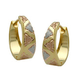 Creole, tricolor matt-glänzend, 9Kt GOLD